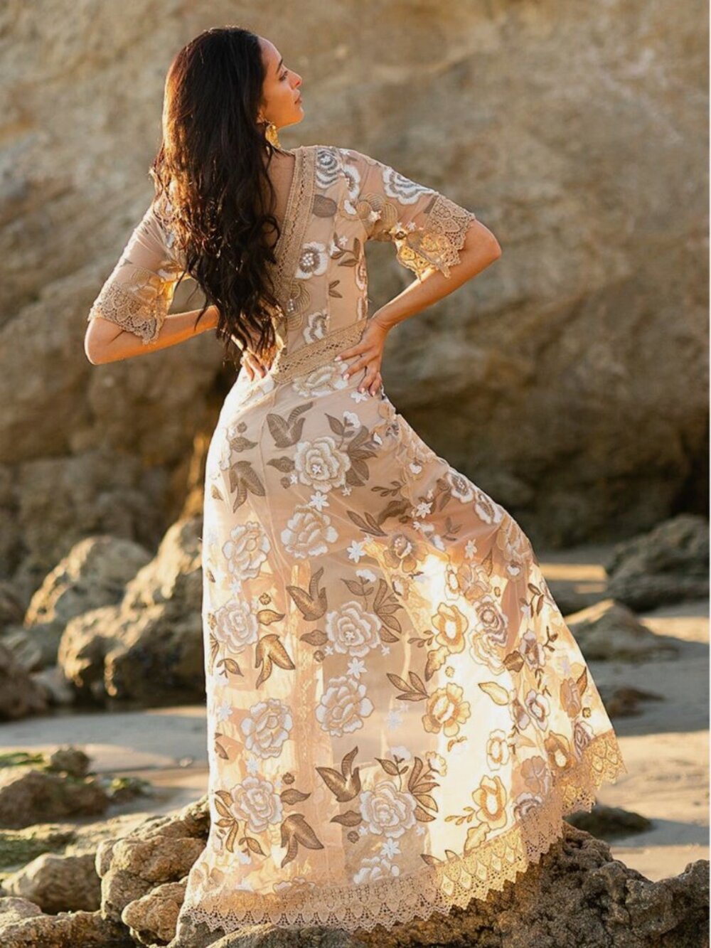 Joyfolie May Dress in Neutral